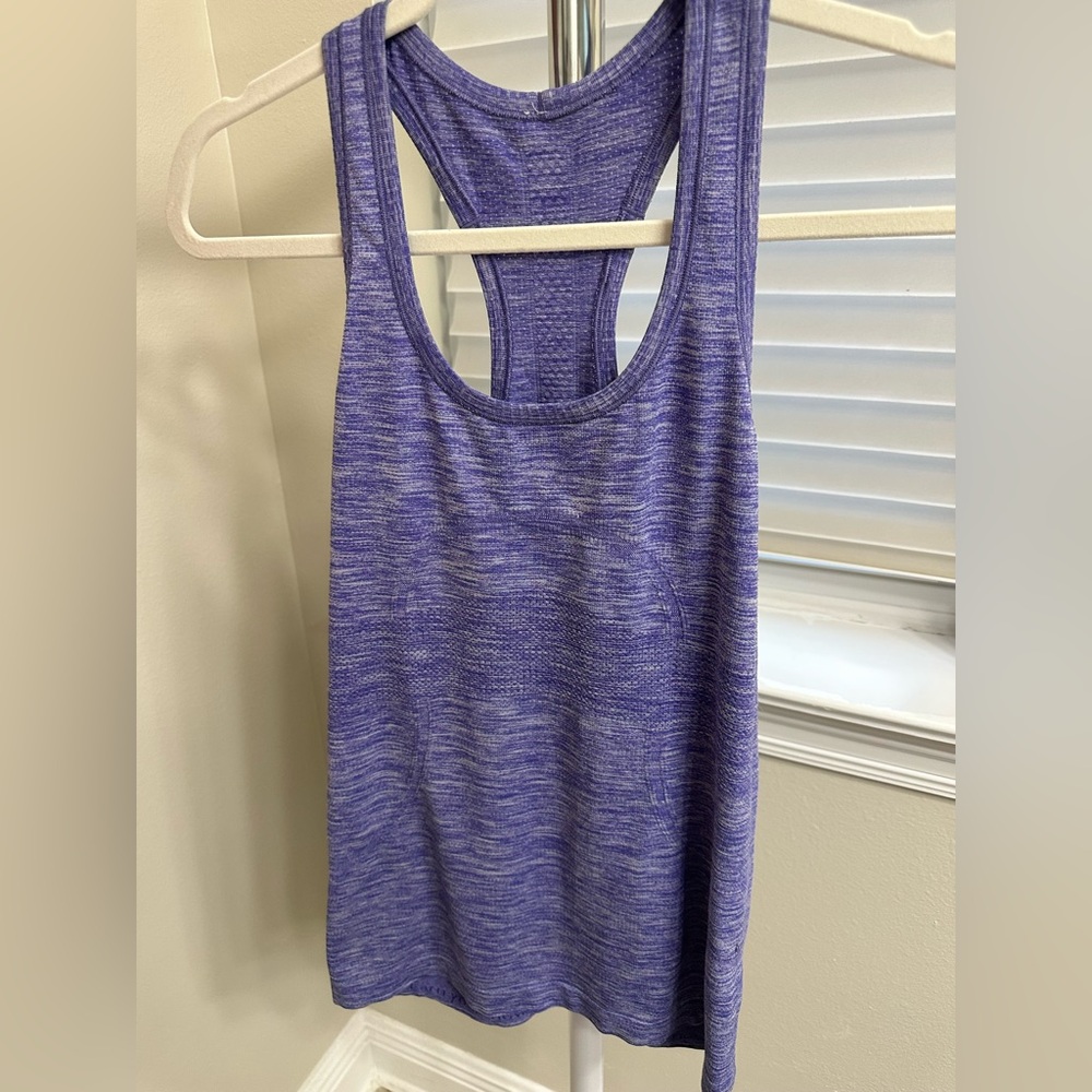 lululemon athletica Heathered Purple, Racerback, Tank Top, L